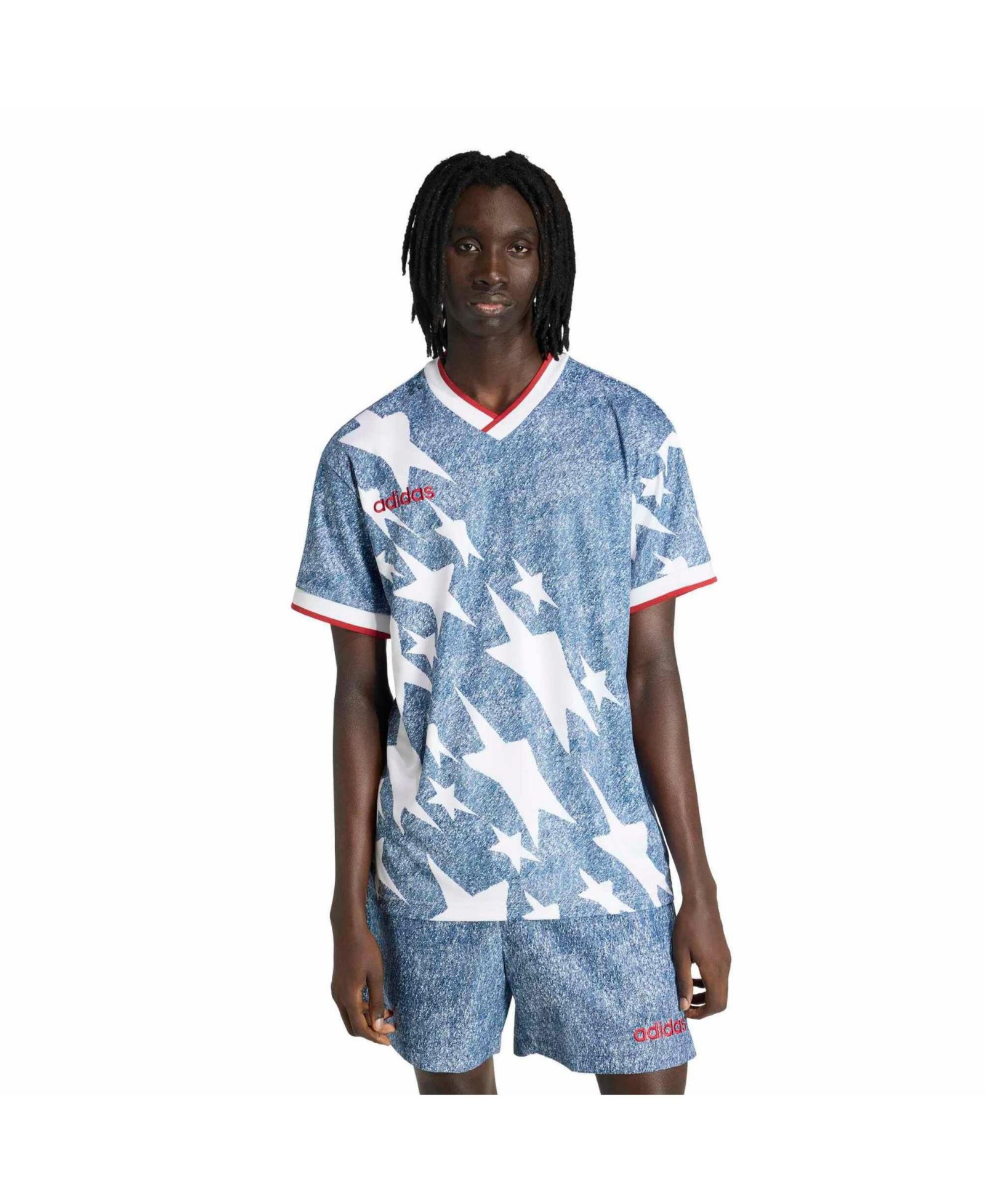 Мужская джерси adidas Blue USA Soccer 1994 Denim Graphic Fashion