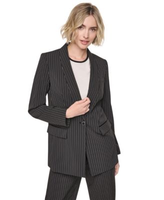 Женский приталенный блейзер DKNY Everyday Stretch с длинным рукавом