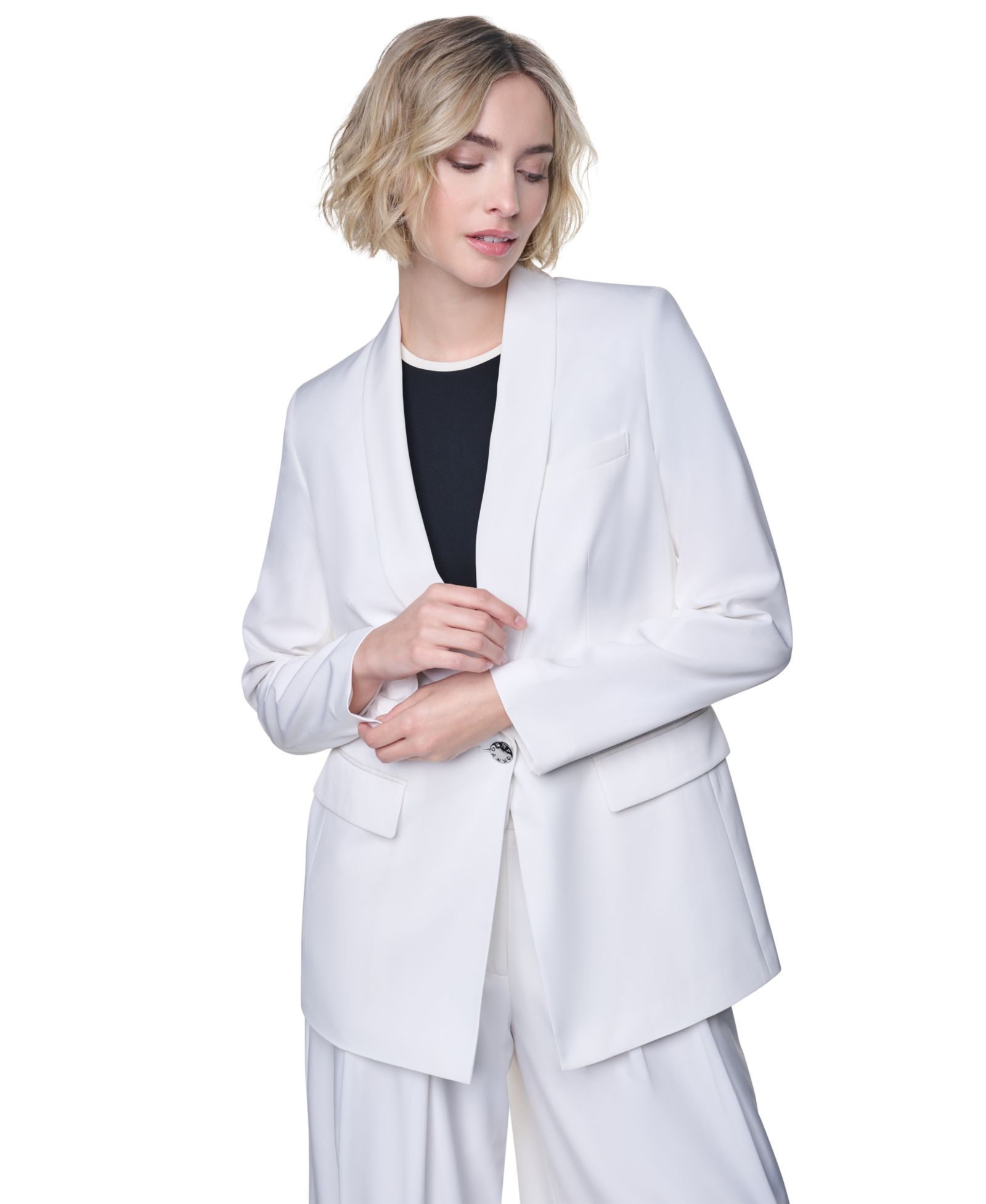 DKNY Women's Everyday One-Button Blazer