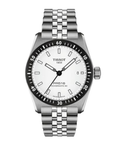 Унисекс часы Tissot Mineral Automatic White Dial Stainless Steel, 38mm