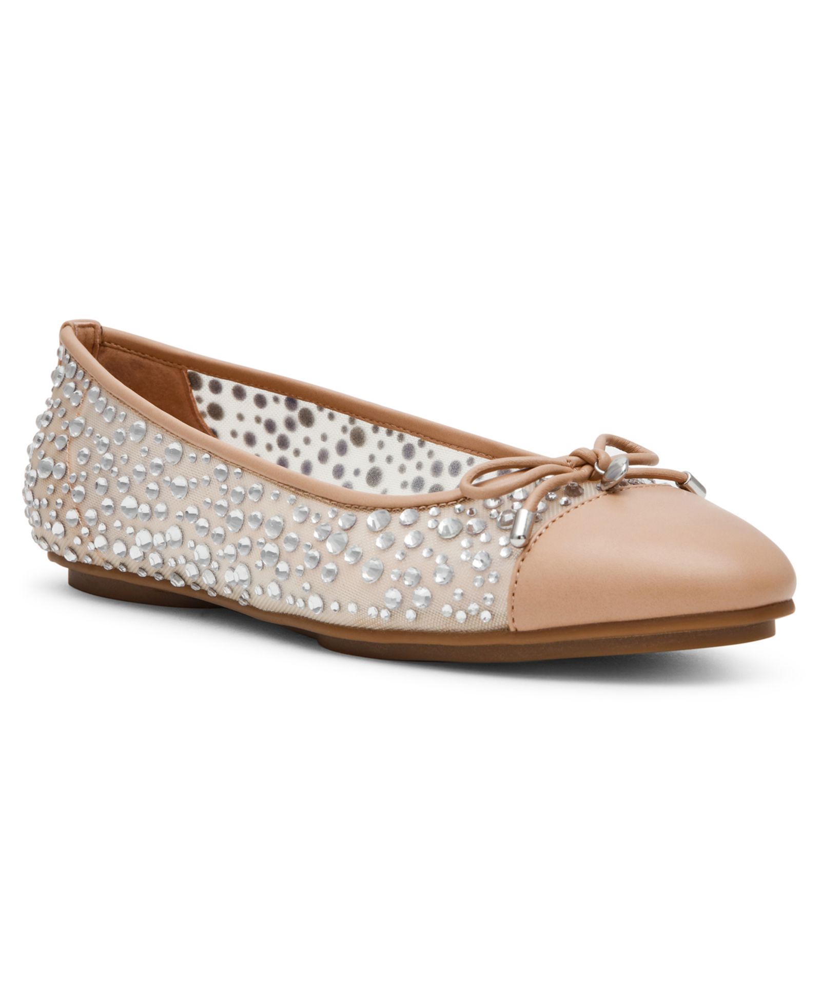 Anne Klein Women's Luci Embellished Cap Toe Ballet Flats