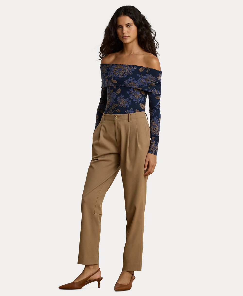 Женские брюки Lauren Ralph Lauren Women's High-Rise Pleated Bi-Stretch Twill Jodhpur