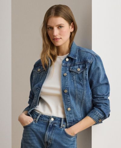 Женская джинсовая куртка Lauren Ralph Lauren Buttoned Placket Denim Trucker