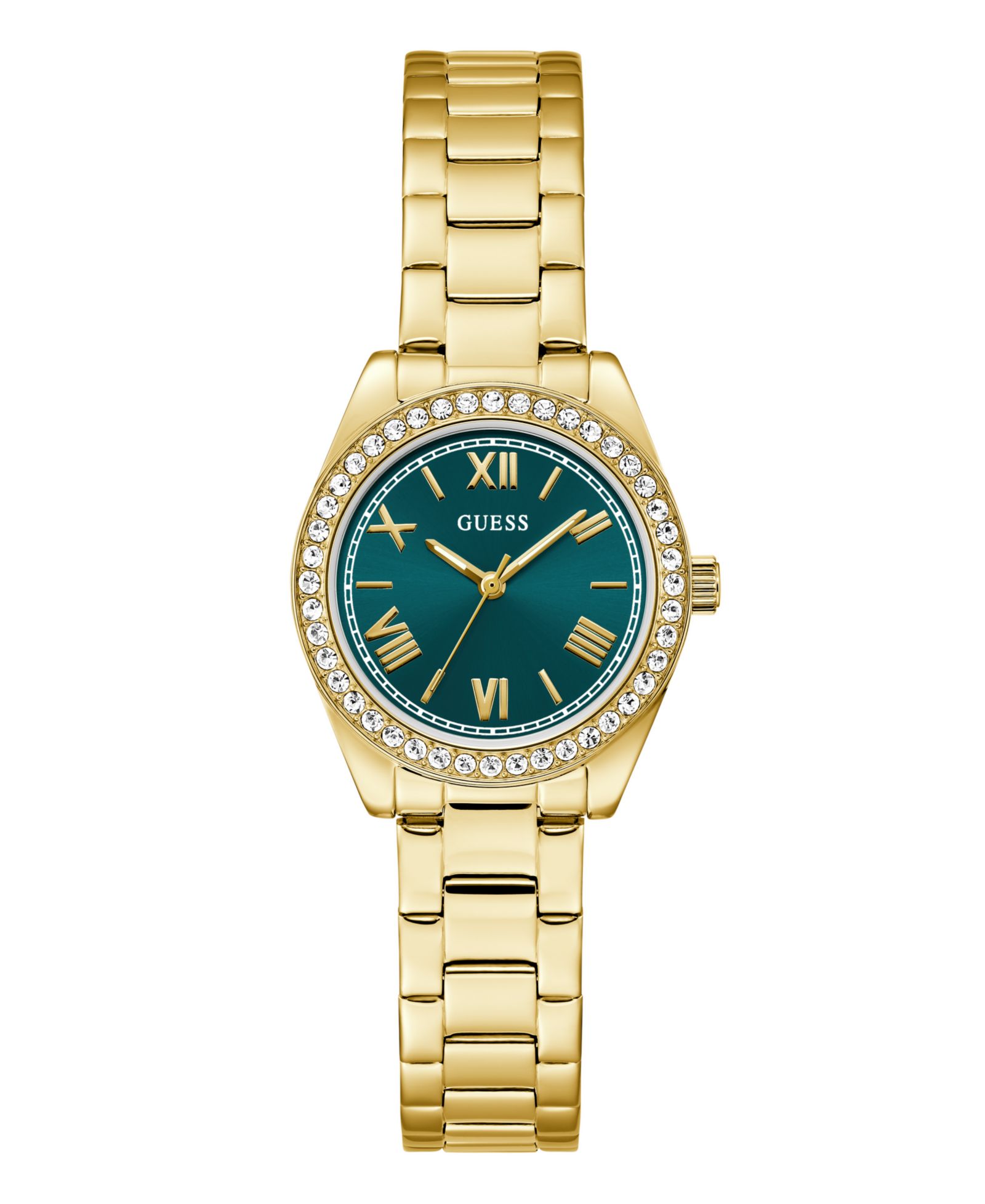 Женские аналоговые часы GUESS Gold-Tone Stainless Steel 30mm