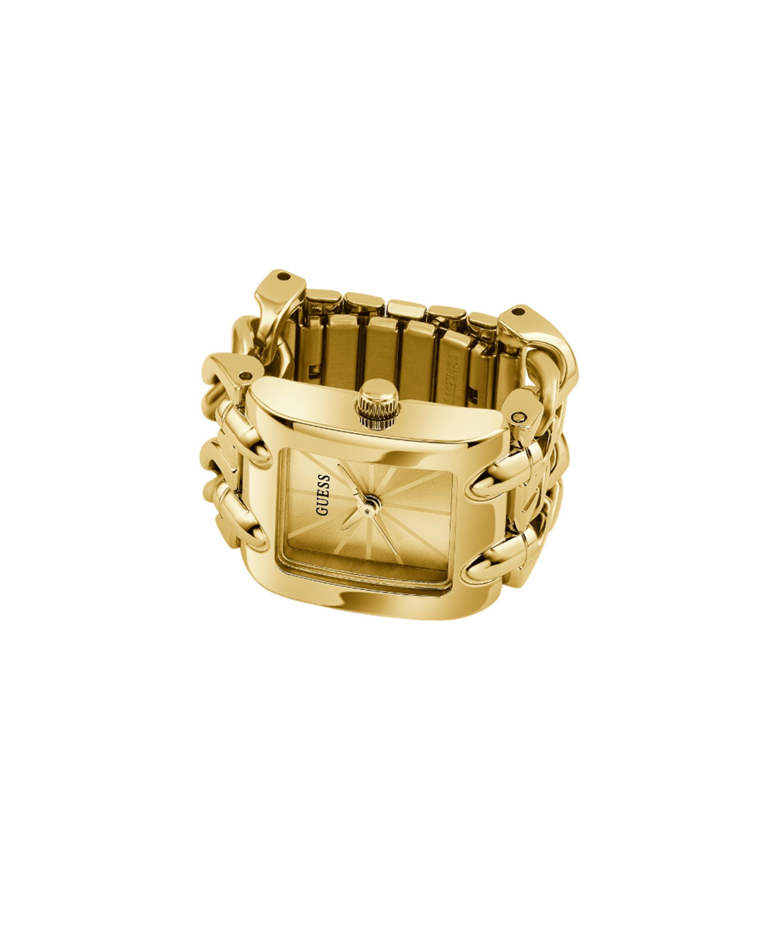 Женские аналоговые кольцевые часы GUESS Gold-Tone Stainless Steel, 18mm