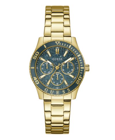 GUESS Женские многофункциональные часы из нержавеющей стали, 36mm, золотистый цвет