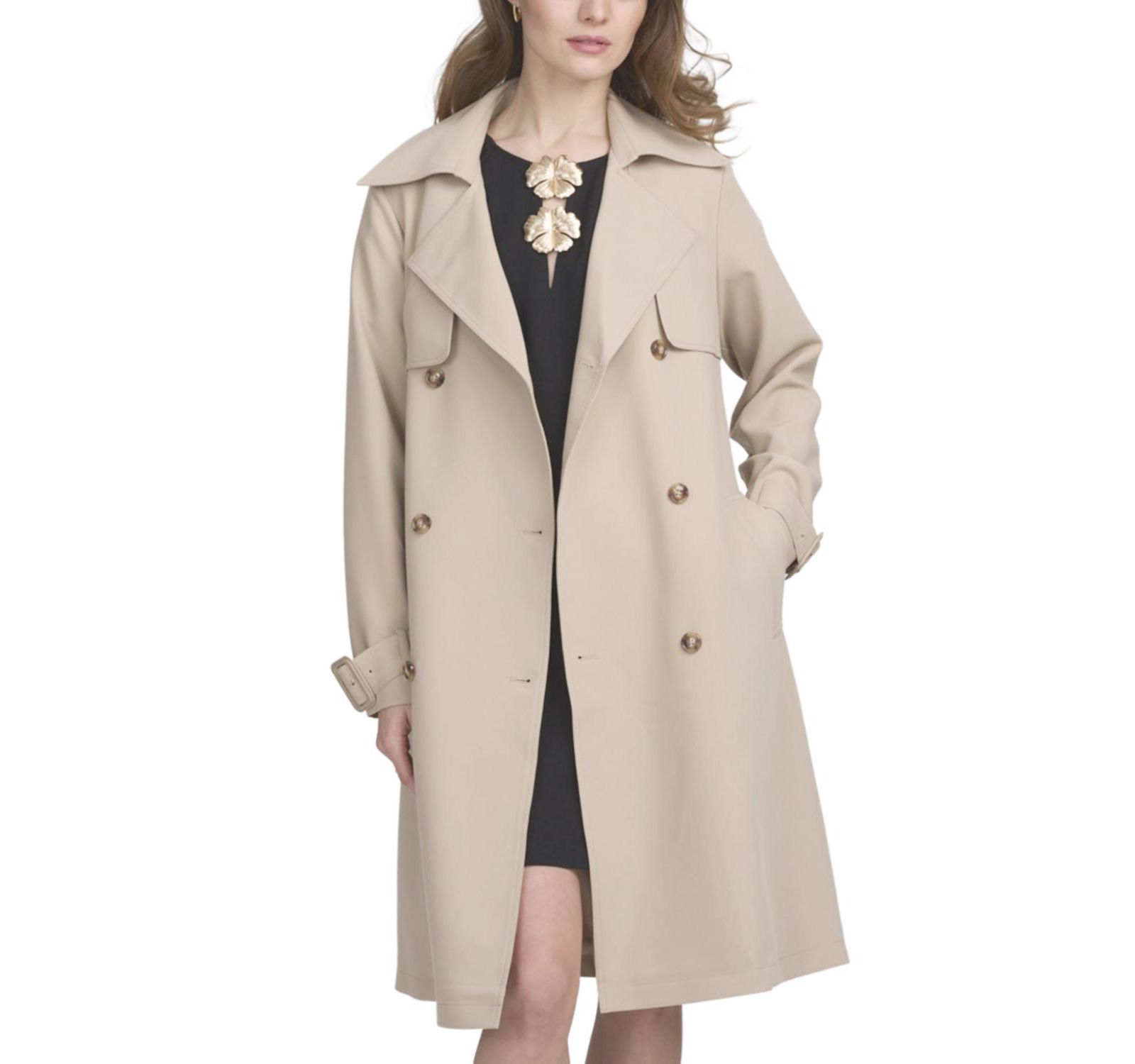 ELLE Collection Women's Classic Trench