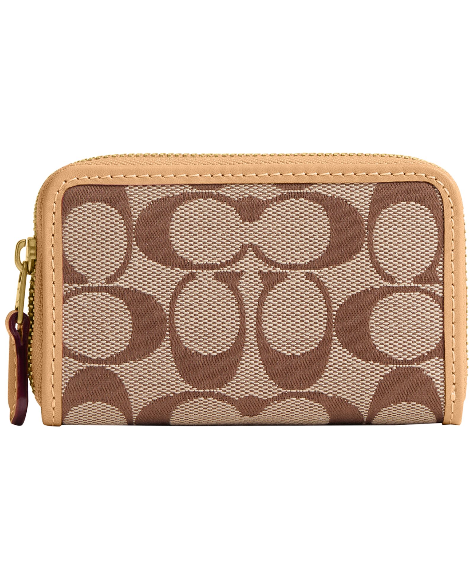 COACH Кошелек Signature Jacquard Zip Around Small