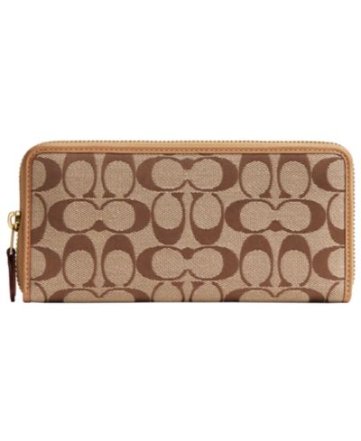 COACH Кошелек Signature Jacquard Slim Accordion Zip