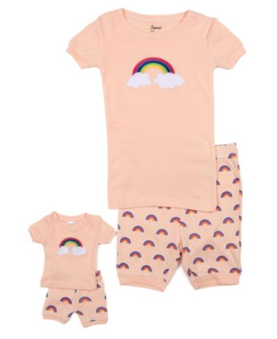Rainbow retro peach