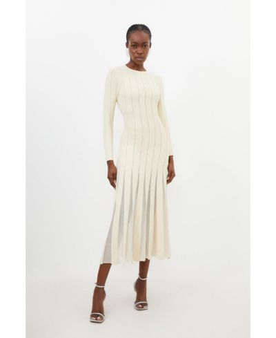Женское трикотажное платье миди Karen Millen Filament