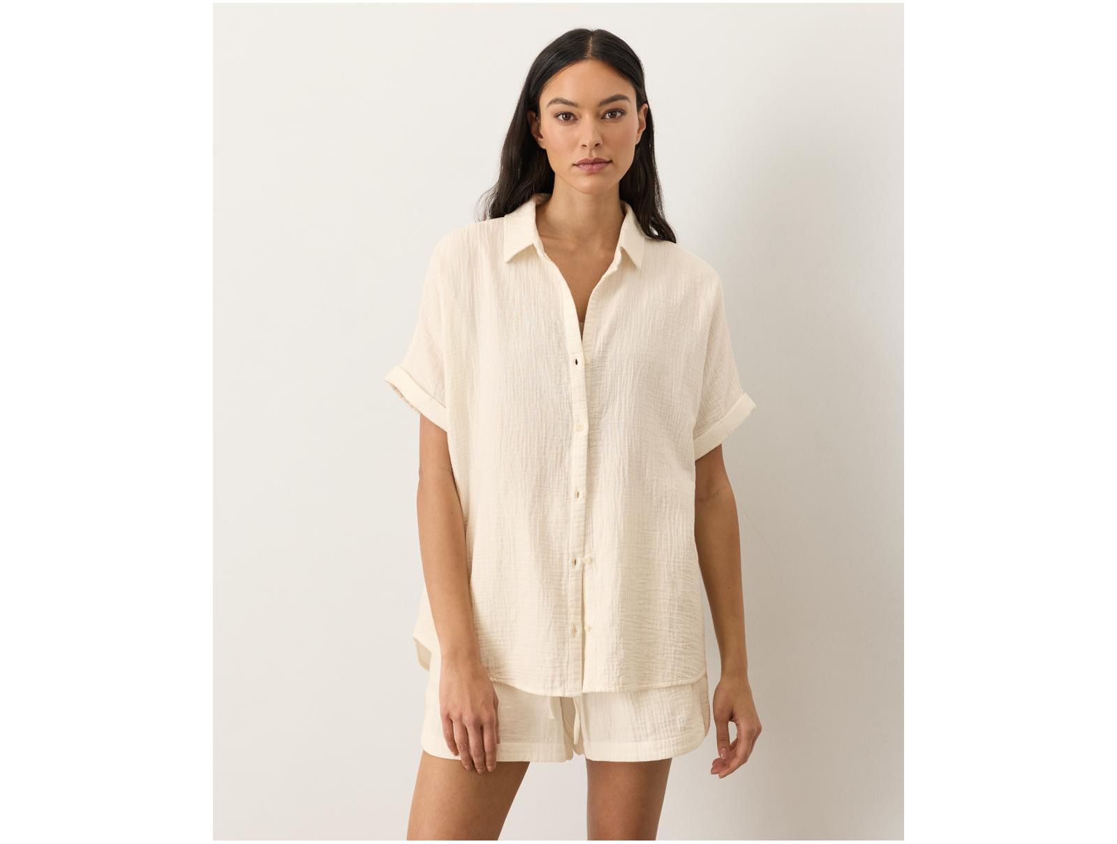 Рубашка Pact Women's Organic Cotton Coastal Double Gauze Oversized