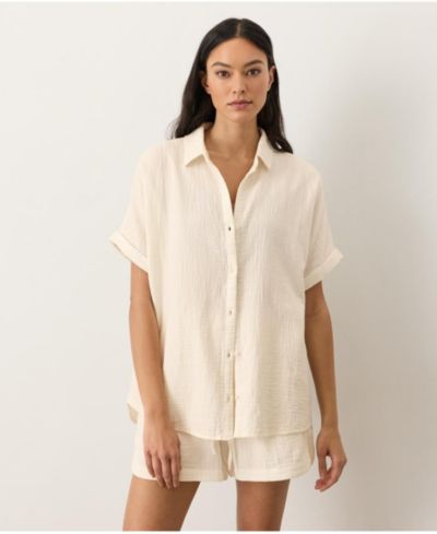 Рубашка Pact Women's Organic Cotton Coastal Double Gauze Oversized