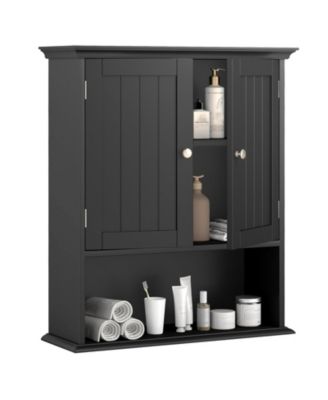 Costway Wall Mount Bathroom Cabinet Storage Organizer Medicine Cabinet