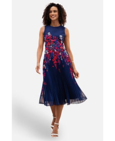 Платье Yumi Women's Printed Pleated Midi