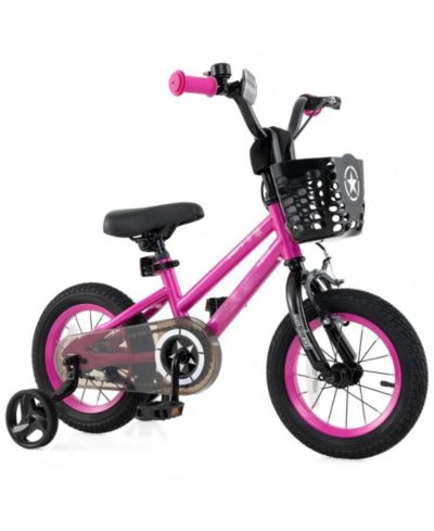 HONGGE 12 Inch Kids Bike Adjustable Bicycle with Front Basket