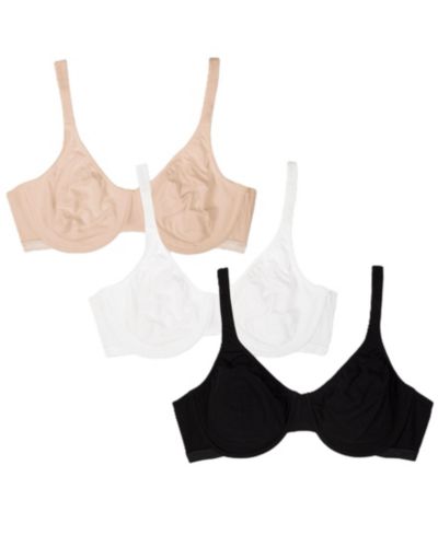 Женский хлопковый бюстгальтер Fruit of The Loom Cotton Stretch Extreme Comfort, 3 шт.