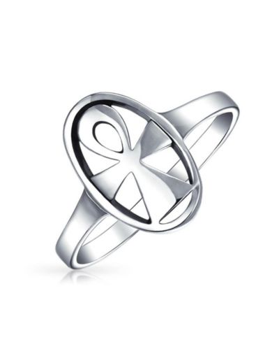 Bling Jewelry кольцо Eternal Key Of Life Ankh Cross Silver Sterling Signet