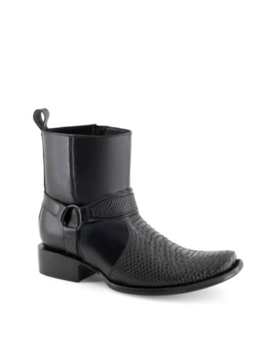 Forastero Мужские ботинки из кожи с тиснением Croco