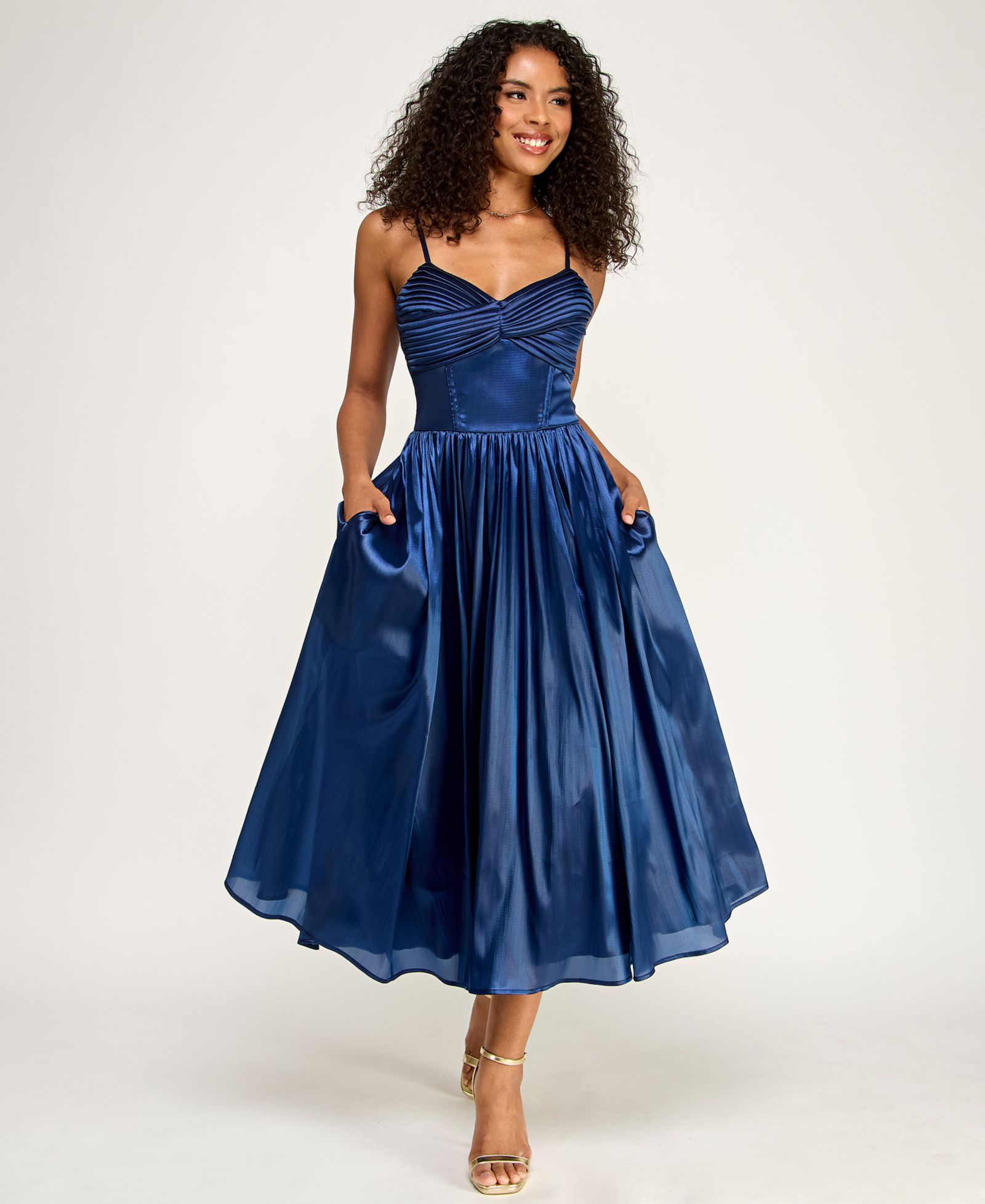 Детское миди-платье Emerald Sundae Sweetheart Neck Flared