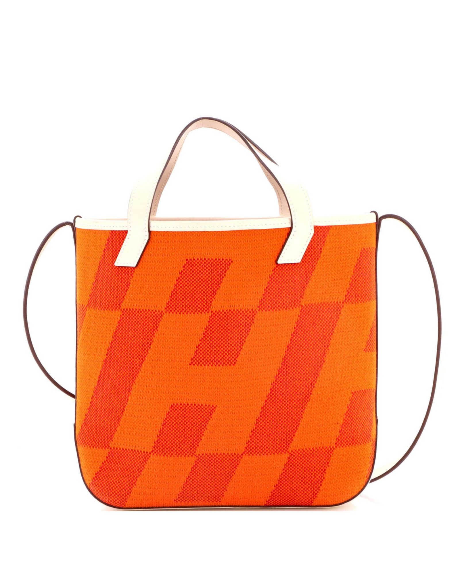 Pre-Owned HERMÉS 27 Cabas H en Biais Tote Canvas with Leather