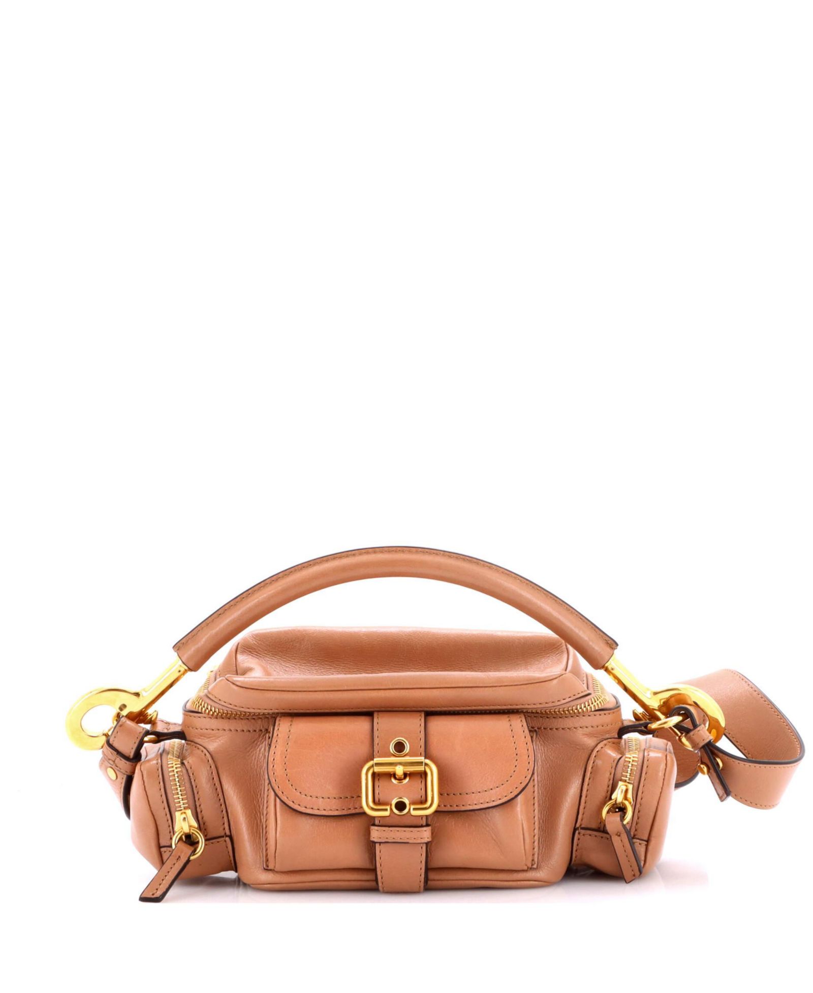 Б/у кожаная сумка-камера Chloe Small Buckle Zip