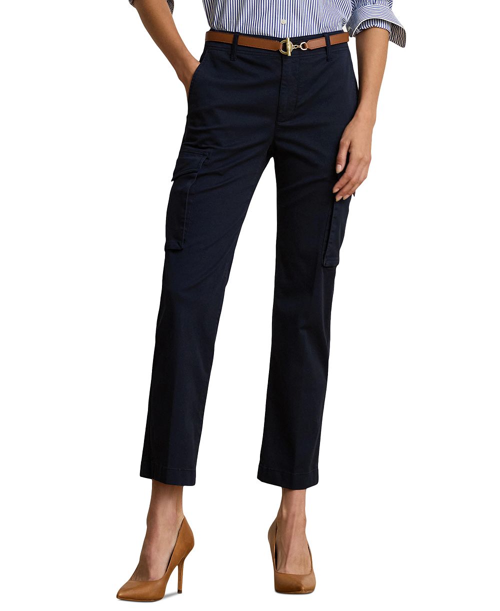 Lauren Ralph Lauren Women's Cargo Cropped Chino Pants