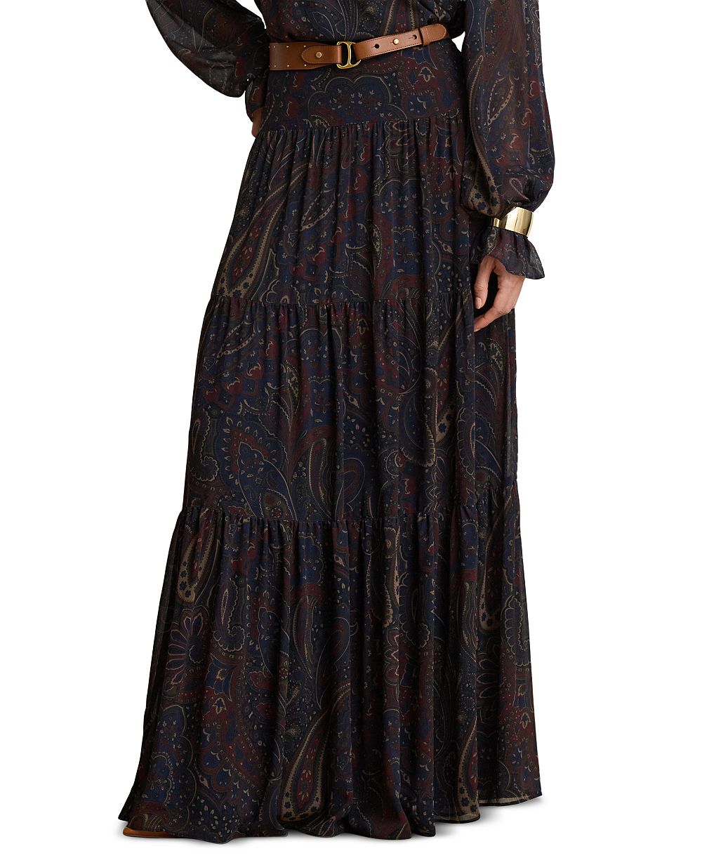 Lauren Ralph Lauren Women's High-Waisted Paisley Maxi Skirt