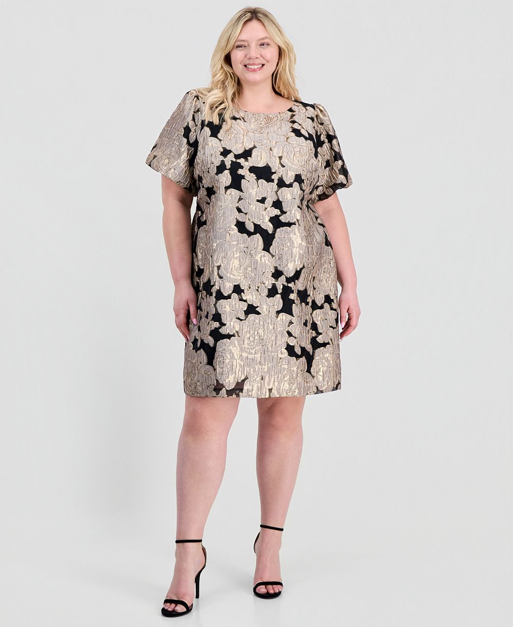 Женское платье-футляр Connected Plus size Jacquard