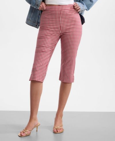 Женские капири GUESS Marilyn Vichy Mid-Rise