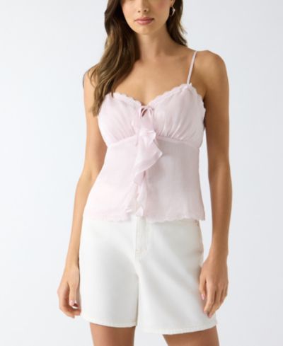 GUESS Женский топ Saisha Babydoll без рукавов