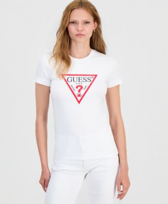 GUESS Women's New Short-Sleeve Original Embellished T-Shirt