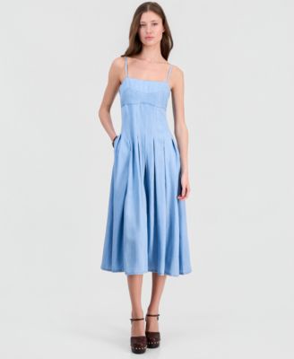 Женское миди-платье GUESS Bria Chambray Pleated