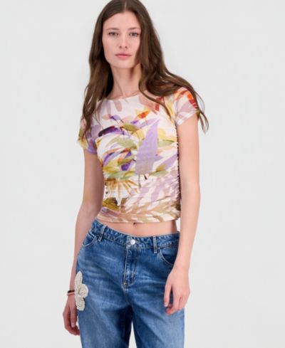 Женский топ GUESS Hani Short-Sleeve Cut-Out