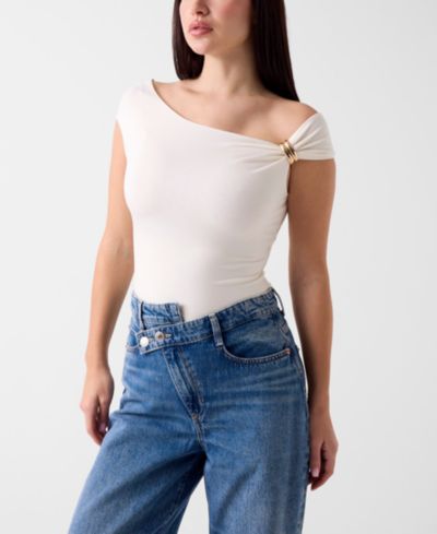 Женский топ GUESS Suni Short-Sleeve Off-The-Shoulder
