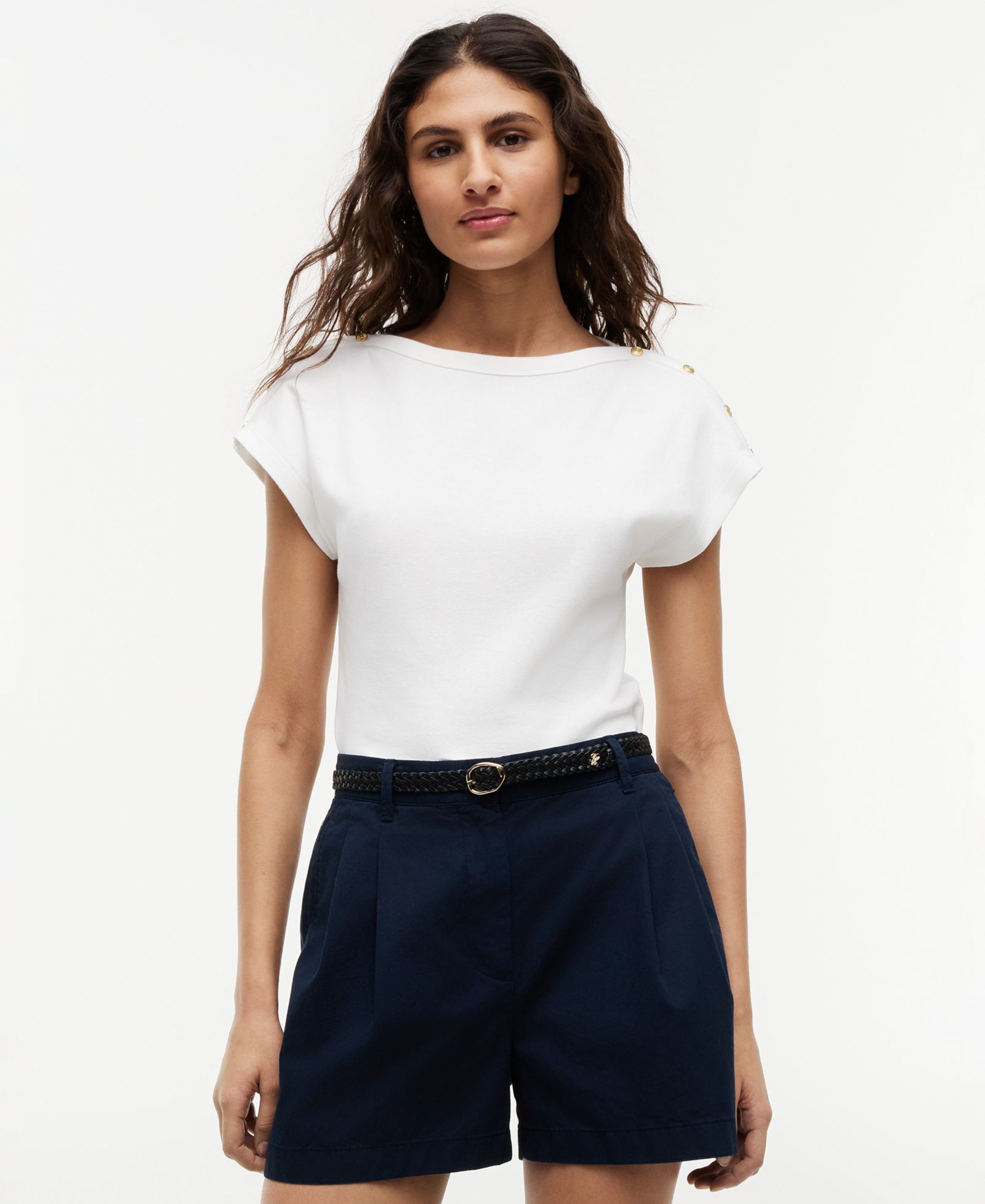 Tommy Hilfiger Women's Cap-Sleeve Boat Neck T-Shirt