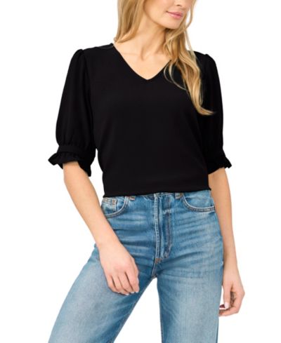 Женская блузка CeCe V-Neck 3/4-Sleeve