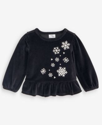Детский велюровый топ First Impression Snowflake Mix & Match
