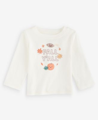 First Impressions Toddler Boys' 2T-4T Mix & Match Long-Sleeve Fall Y'all T-Shirt, Macy's Exclusive