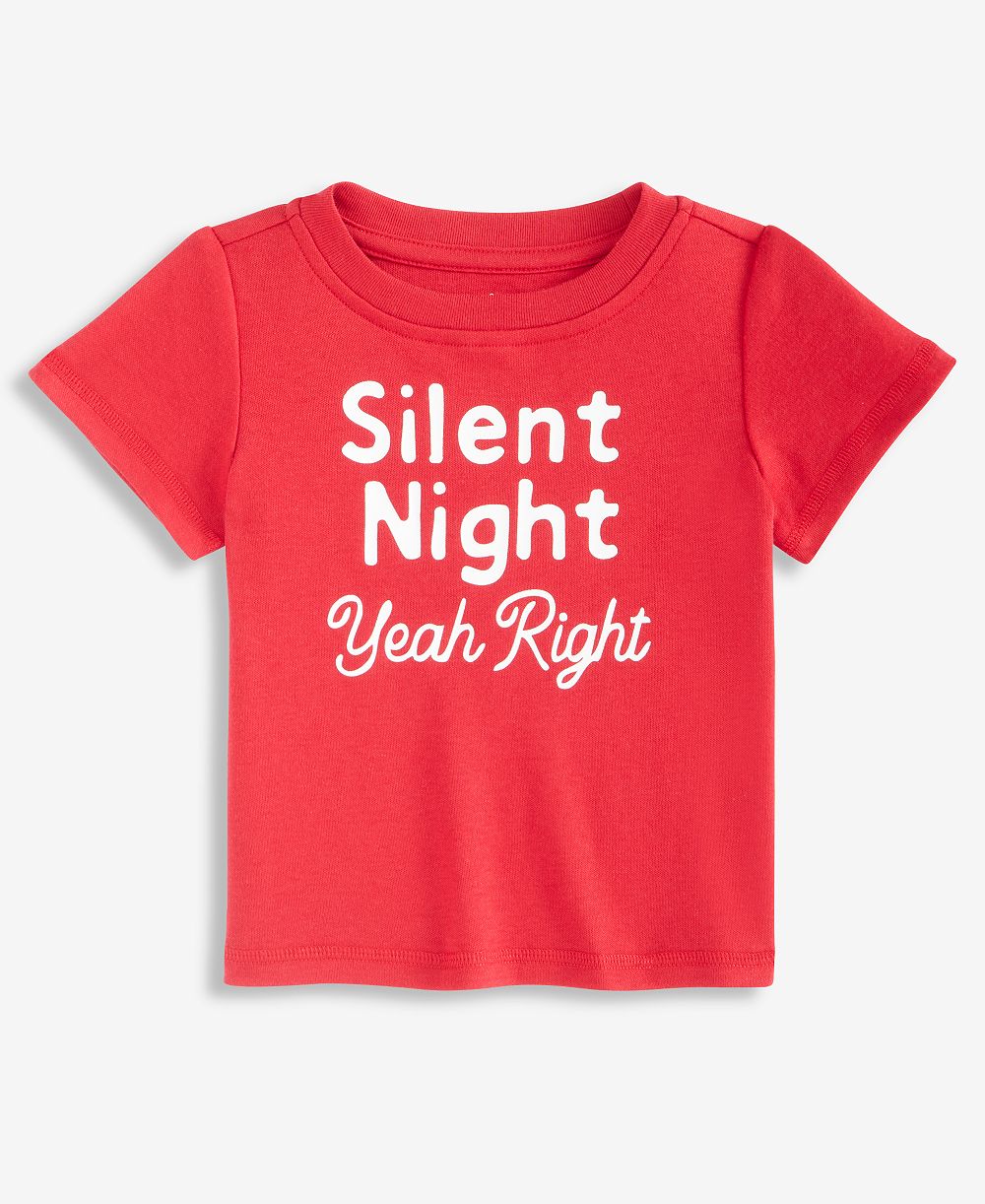 First Impressions Toddler Boys' 2T-4T Mix & Match Short-Sleeve Silent Night T-Shirt, Macy's Exclusive