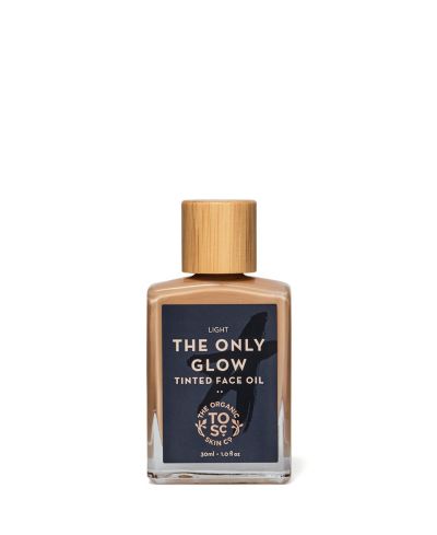 The Organic Skin Co. Only Glow Tinted (light) Face Oil, Organic Skincare Bronzer, Tinted Hydrating Moisturizer, Light Bronzer, 1 fl oz