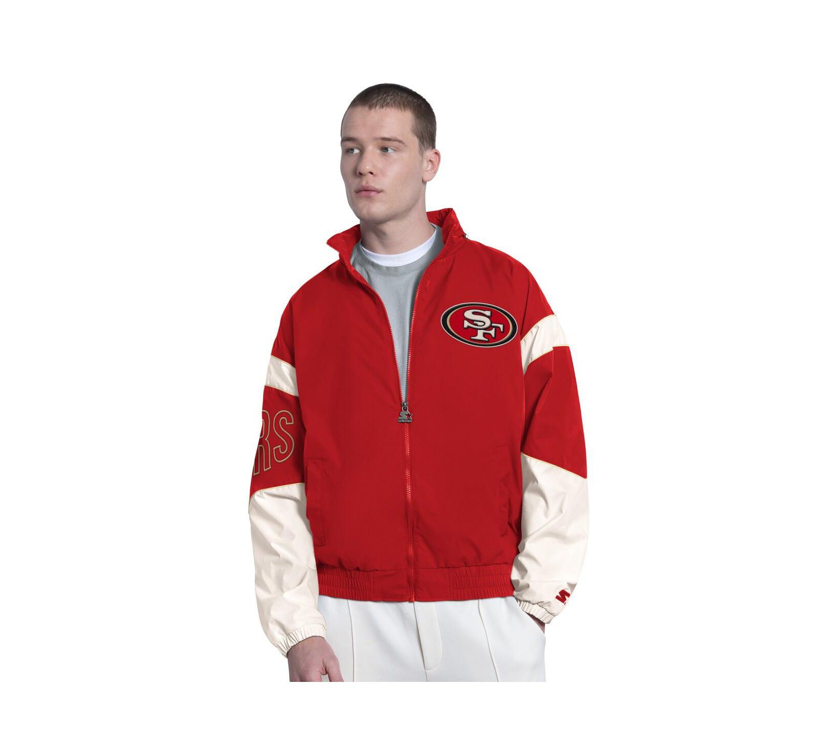 Мужское худи Starter Scarlet San Francisco 49ers The Gust Full-Zip