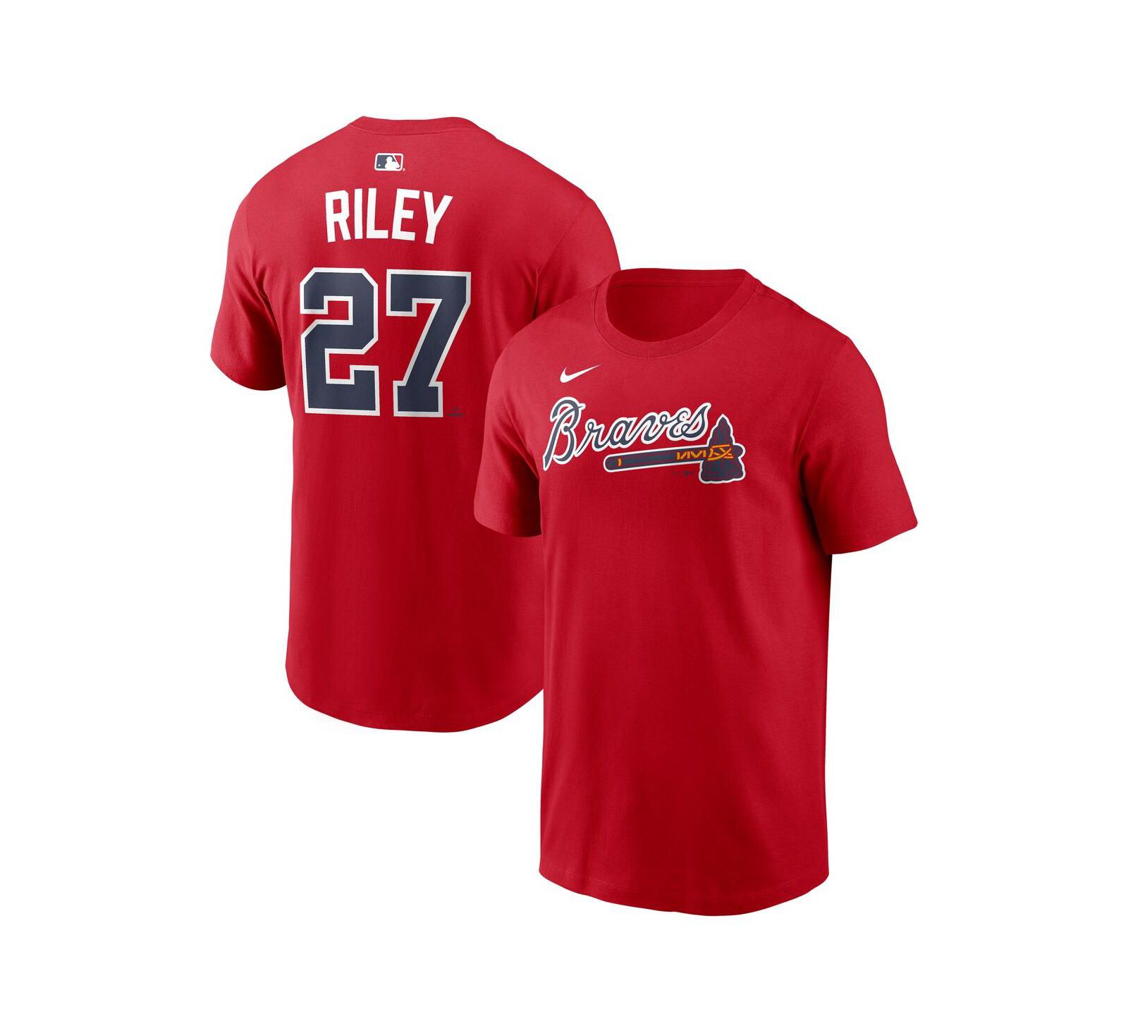 Мужская футболка Nike Austin Riley Red Atlanta Braves