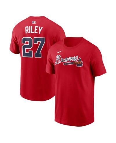 Nike Men's Austin Riley Red Atlanta Braves Home Name & Number T-Shirt