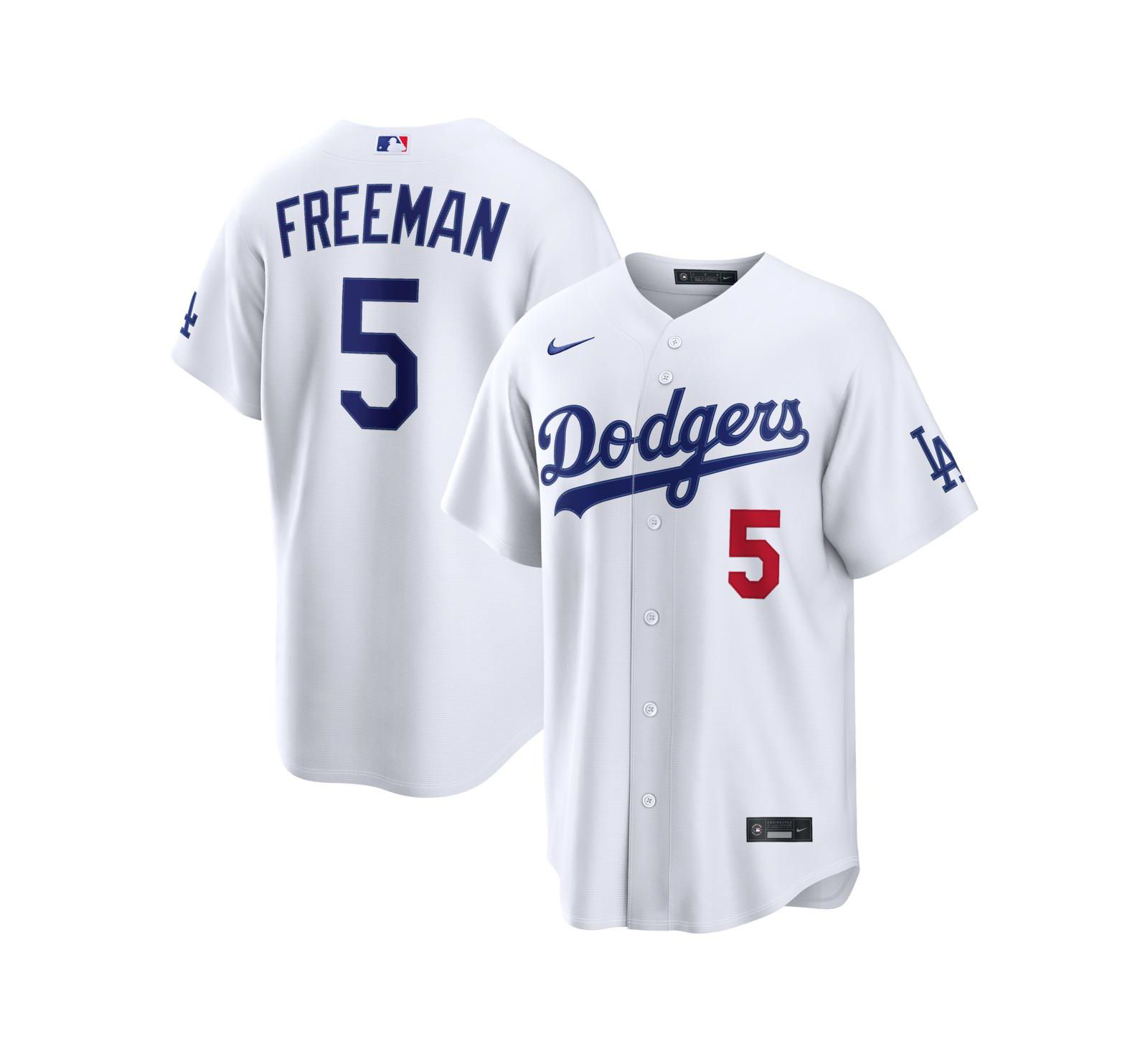 Nike Men's Freddie Freeman White Los Angeles Dodgers Home Stadium Jersey