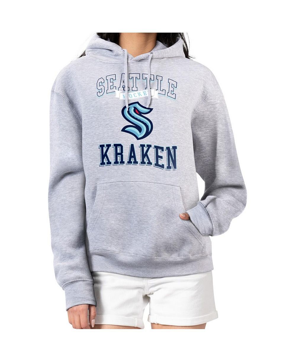 Женское худи G-III 4Her by Carl Banks Seattle Kraken Team Logo Tri-Blend Fleece
