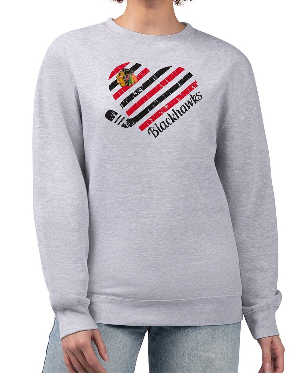 Женский свитшот G-III 4Her by Carl Banks Chicago Blackhawks с графическим принтом
