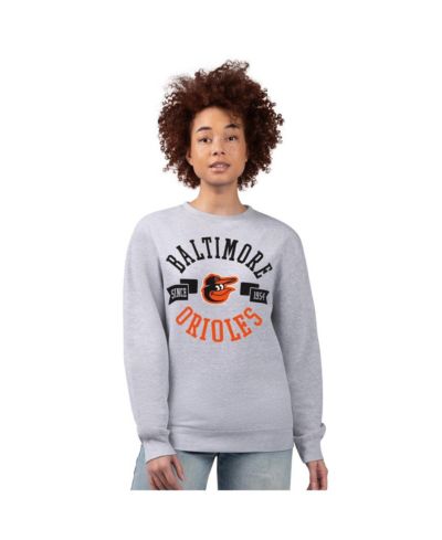 G-III 4Her by Carl Banks Женская флисовая толстовка Baltimore Orioles Team Logo Heather Gray