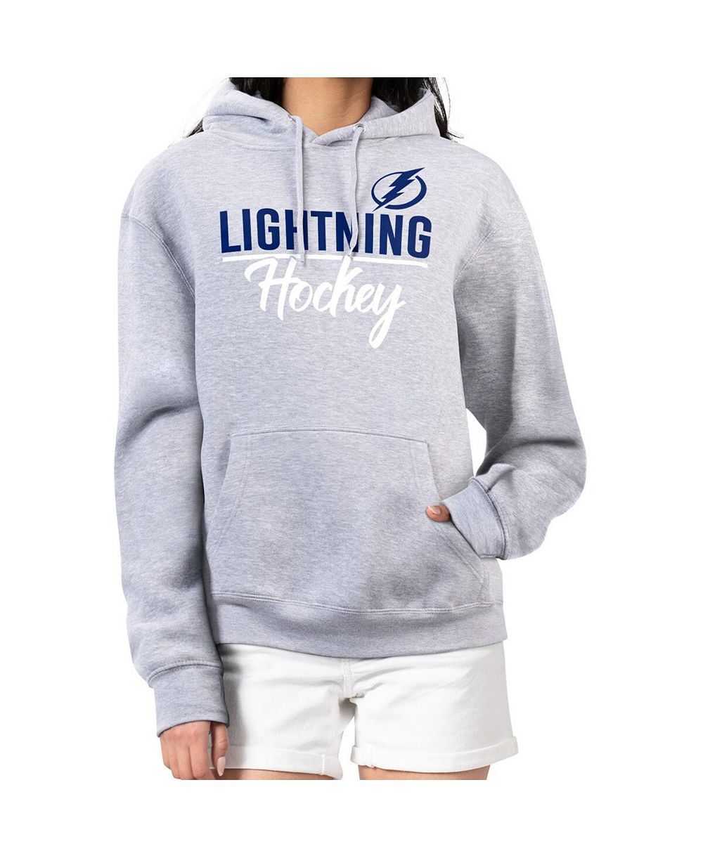 Женское худи G-III 4Her by Carl Banks Heather Gray Tampa Bay Lightning Team Sport Tri-Blend Fleece