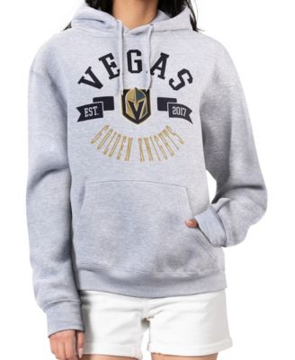 G-III 4Her by Carl Banks Women's Heather Gray Vegas Golden Knights City Graphic Fleece Pullover Hoodie